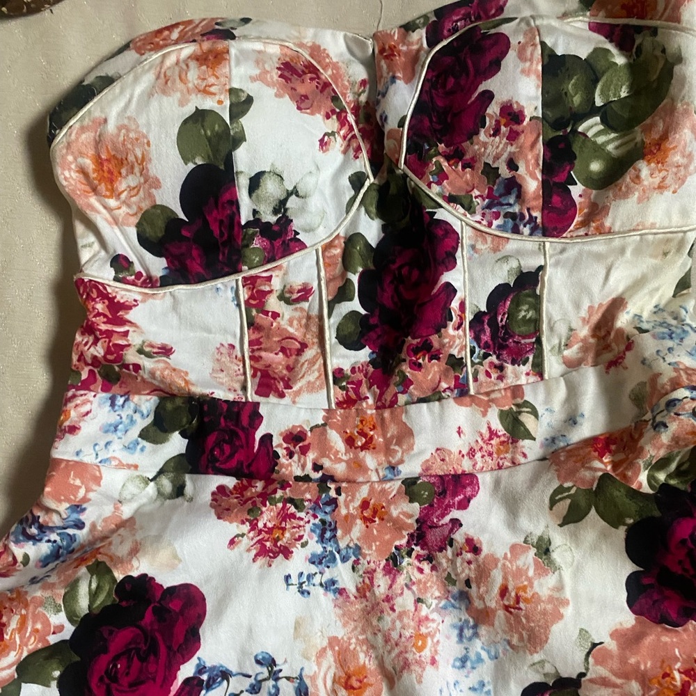 Floral Tube Top Dress
